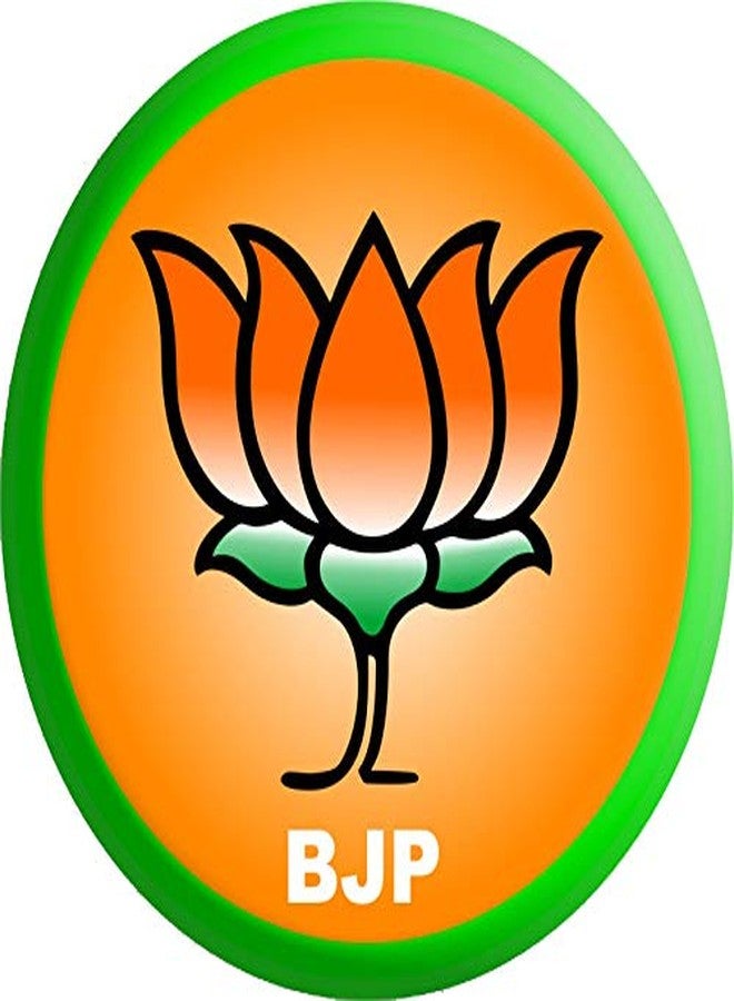 SIGNISTICS BJP Pin Badge Dot Button Round 58mm, 2.25 inches dia. - Image 1